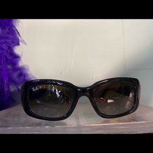 Authentic Ray-Bans black square frame sunglasses